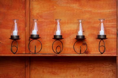 S curl 5 glass hurricane + baby altars